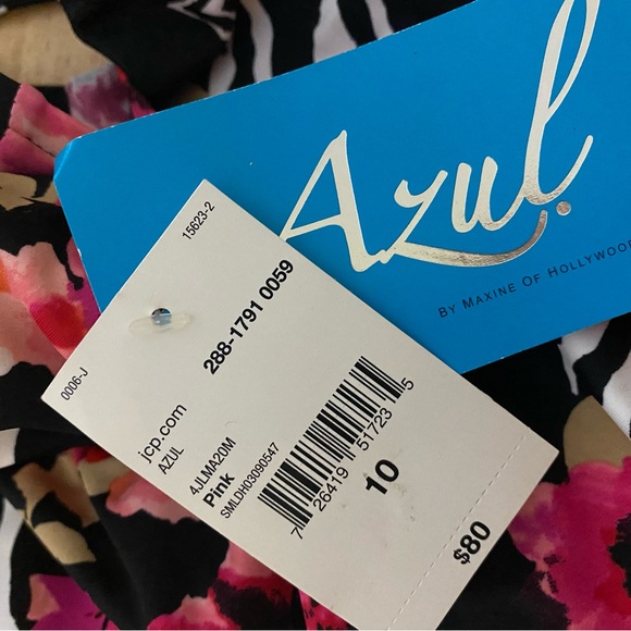 ‼️SALE‼️Azul one-piece floral swimsuit size 10 NWT - Picture 4 of 13